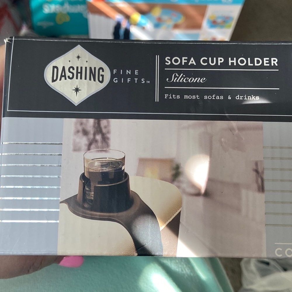 - Nwt dashing sofa cup holder, silicone black T2